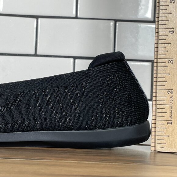 Clarks Carly Wish Womens 7.5 Shoes Black Tiger Print Slip On Cloudsteppers Flats - Picture 9 of 12